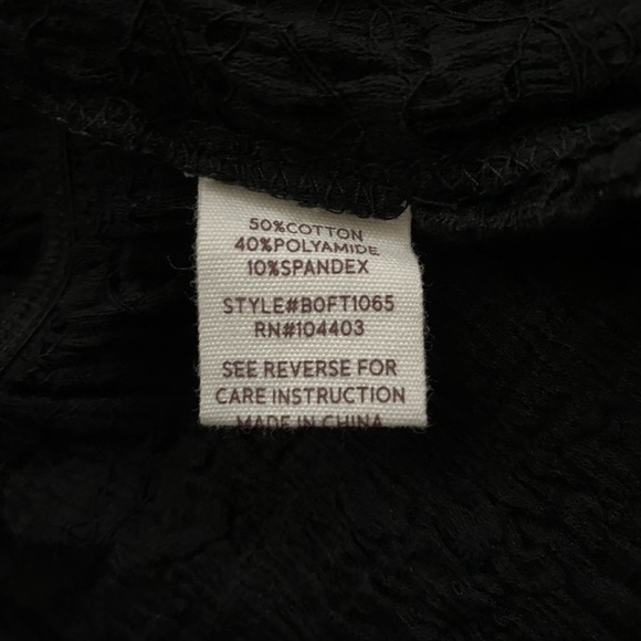 Anthropologie Moon River Black Peplum Crepon Top - Picture 8 of 8